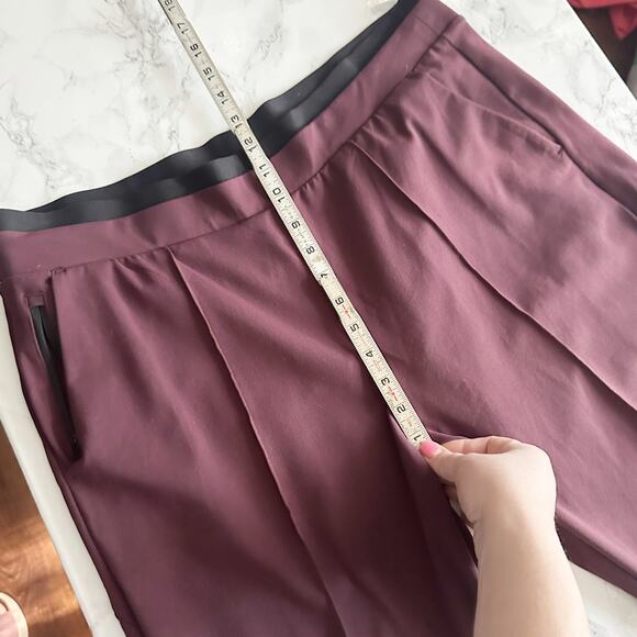 Athleta Venice Pintuck Pull On‎ Pants Antique Burgundy Women’s Size XL - Picture 12 of 13